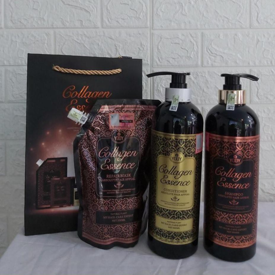 Chính Hãng Cặp Gội Xả Collagen Essence 800ml*2
