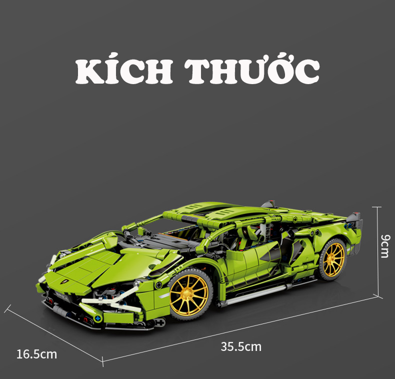Mô Hình Lego Xe Lamborghini Tỉ Lệ 1 : 14