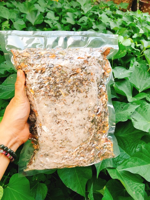 Set muối thảo dược kèm đai quấn muối