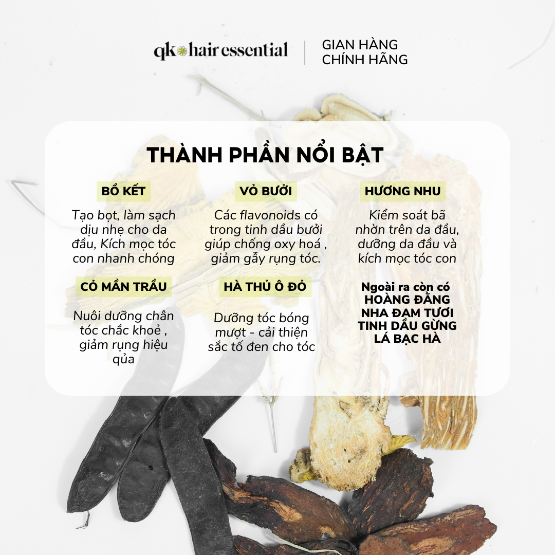 DẦU GỘI THẢO MỘC HANDMADE HERAPY QK