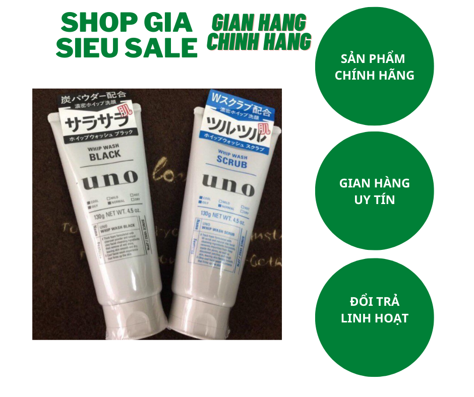 Sữa Rửa Mặt Dành Cho Nam Uno Shiseido 130g