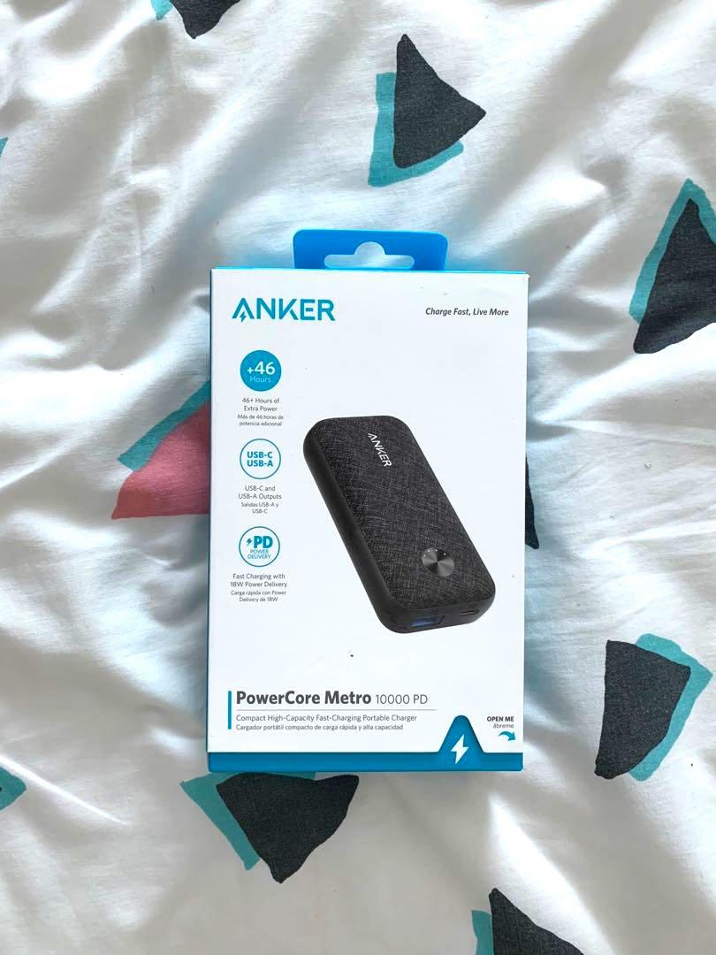 Sạc dự phòng Anker PowerCode Metro 10000PD - 18w (PD3.0) - A1239 - [BH 12T]