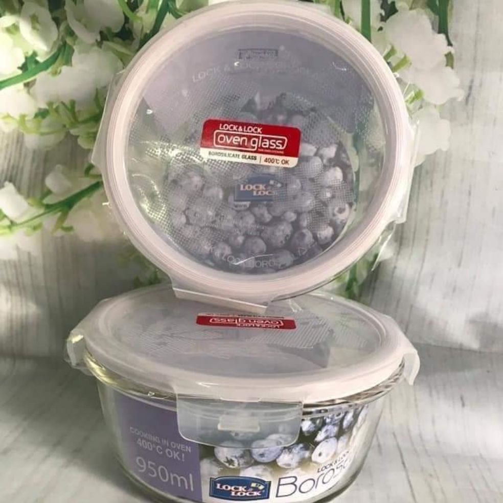 COMBO 2 THỐ TRÒN LOCK&LOCK 950ML