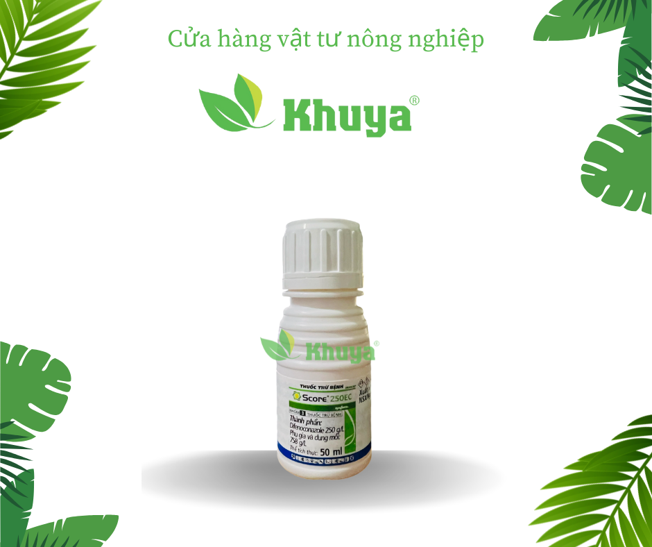 Thuốc trừ bệnh Score 250EC 50ml Đặc trị Phấn trắng và Thán Thư
