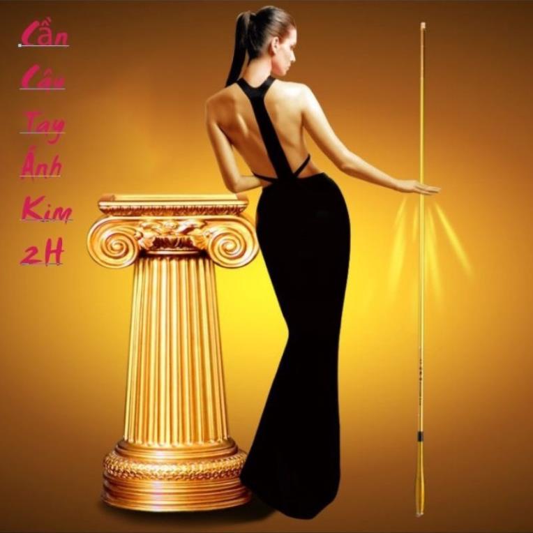 Cần câu tay ánh kim bowen limited tặng kèm 1 ngọn phụ siêu nhẹ độ cứng: 2h phù hơp câu cảm giác nhẹ ngọn 1ly