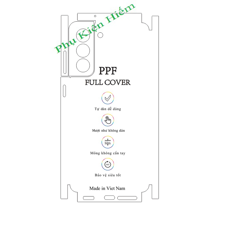 Dán dẻo PPF Samsung S21 FE full viền - Tặng dán camera