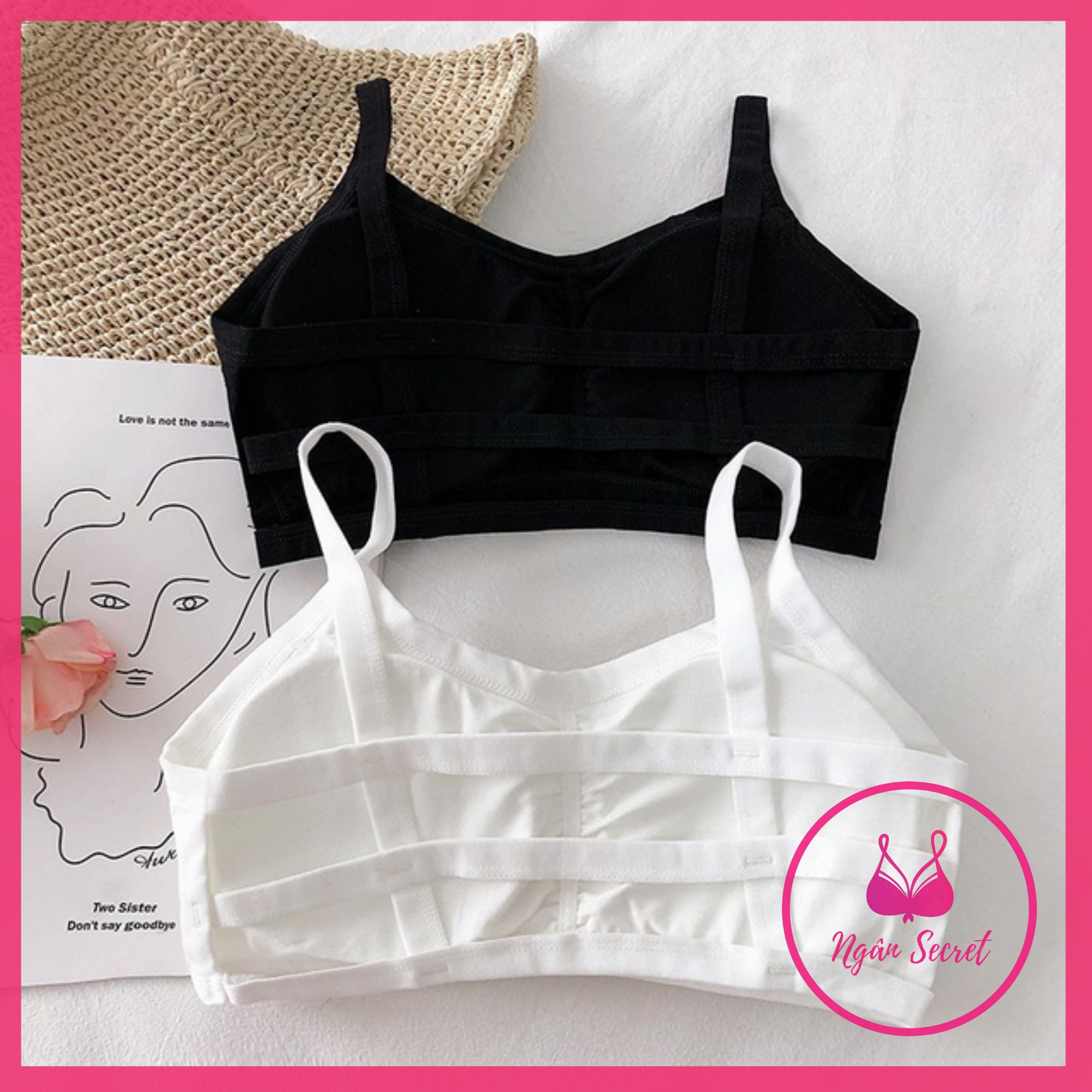 Áo bra 3 dây lưng, mút mỏng