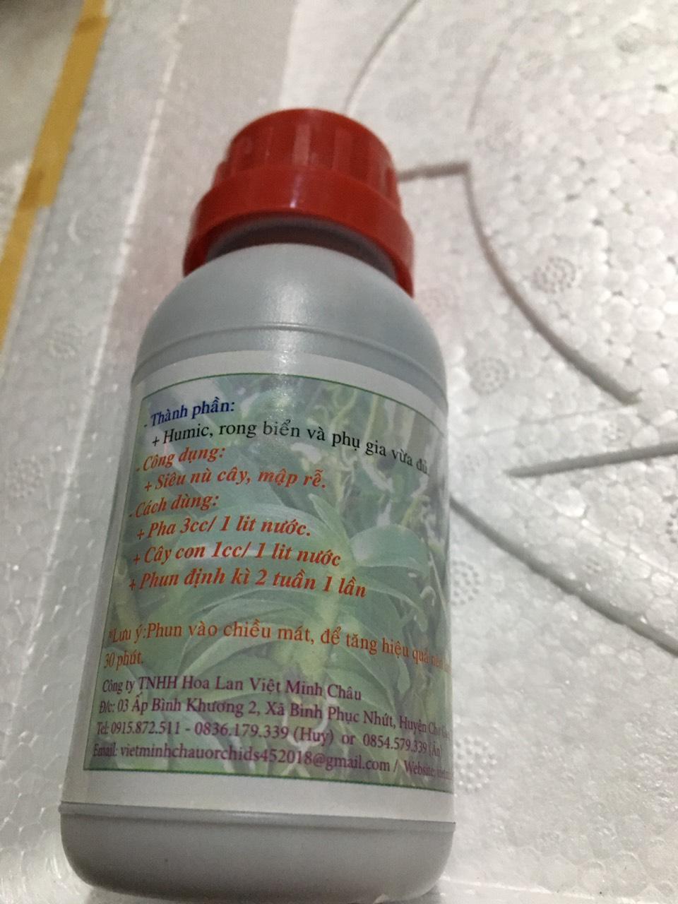 Phân bón cao cấp Ông thần nù hữu cơ cho hoa lan 100ml