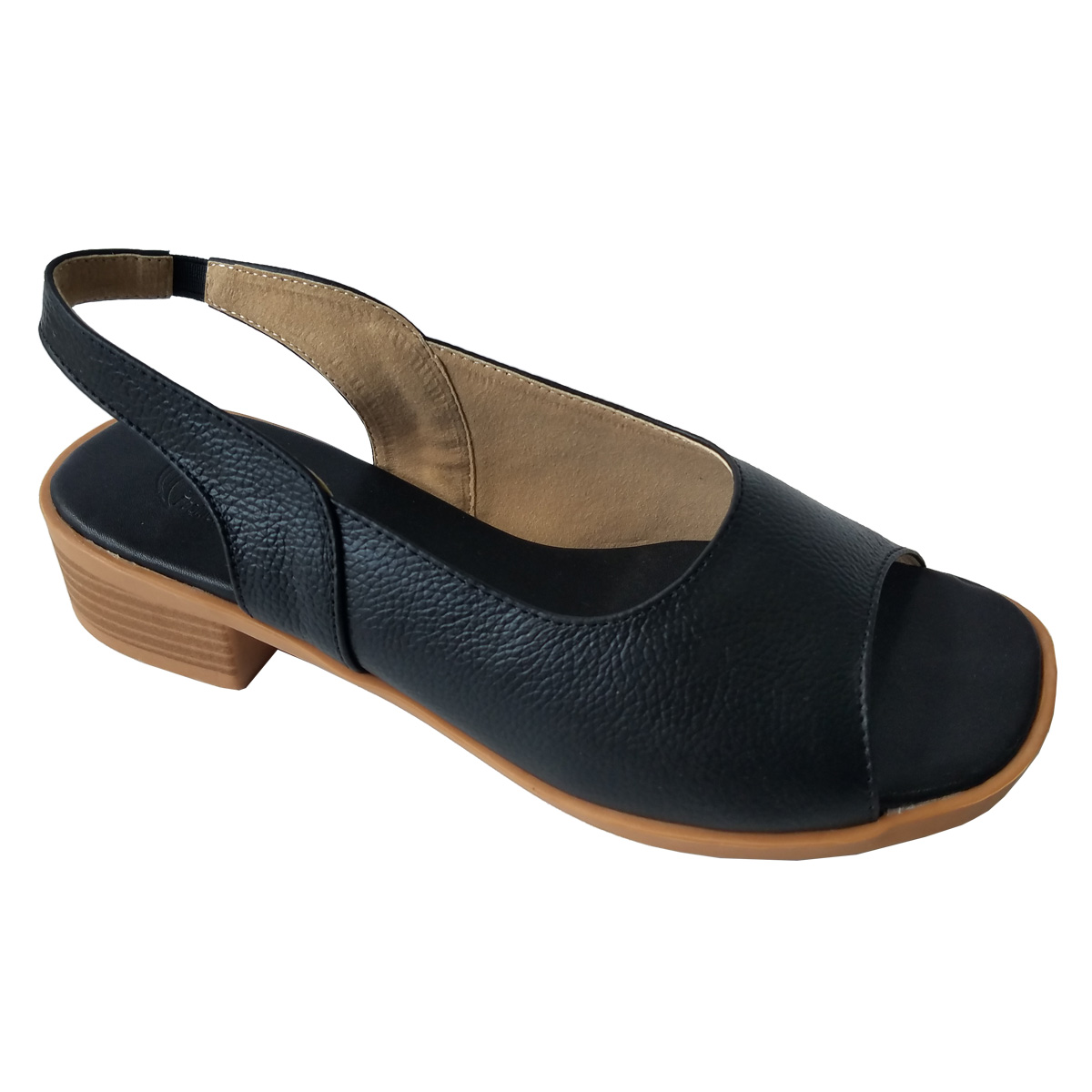 Giày sandal cao gót biggben da bò thật cao 4 cm gcgb100