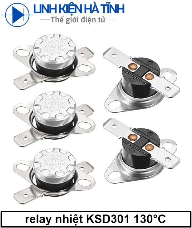 [combo 2 cái] KSD301 Công tắc nhiệt rơ le nhiệt bộ điều nhiệt 130 độ thường đóng