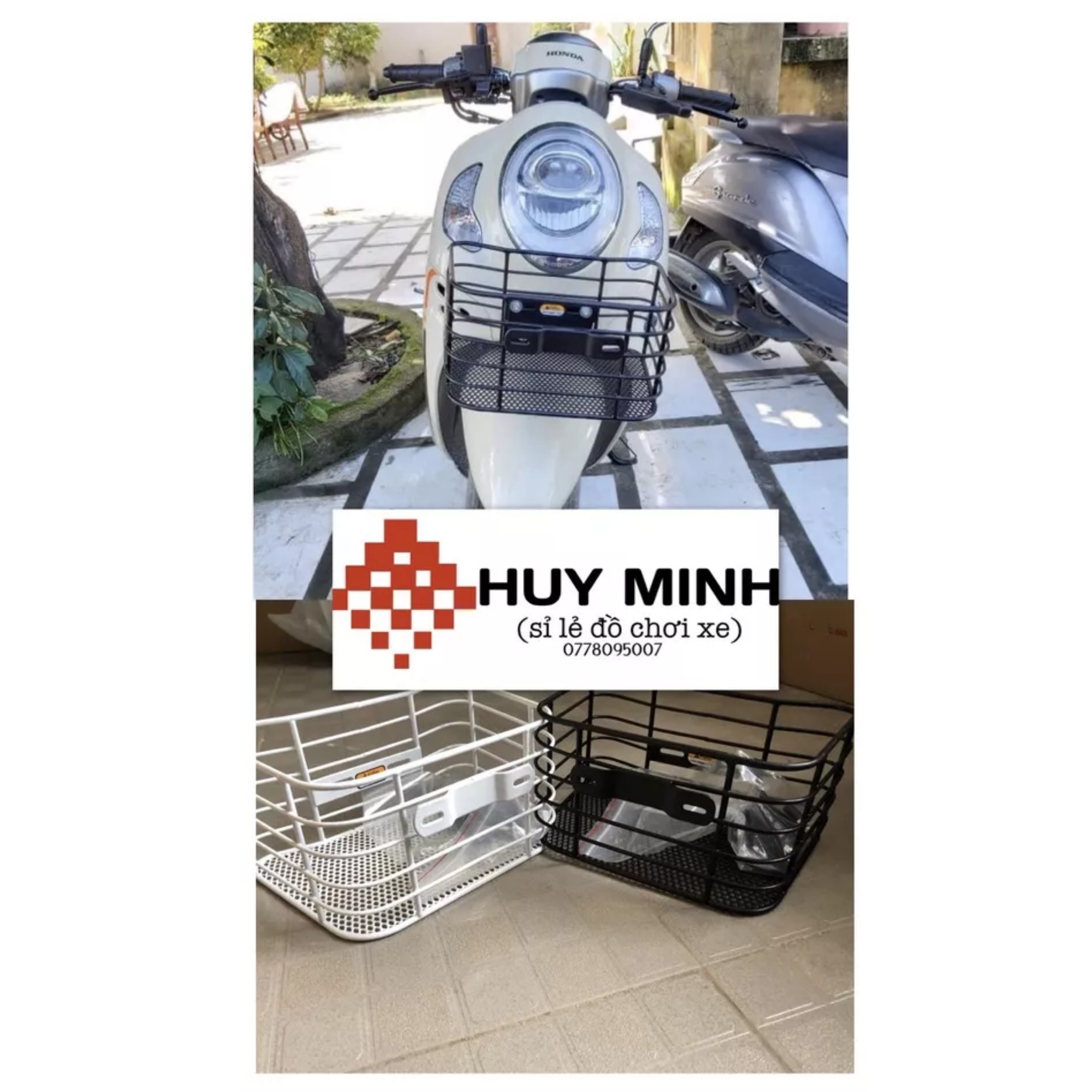 Rổ xe gắn xe scoopy - hàng cao cấp chất lượng