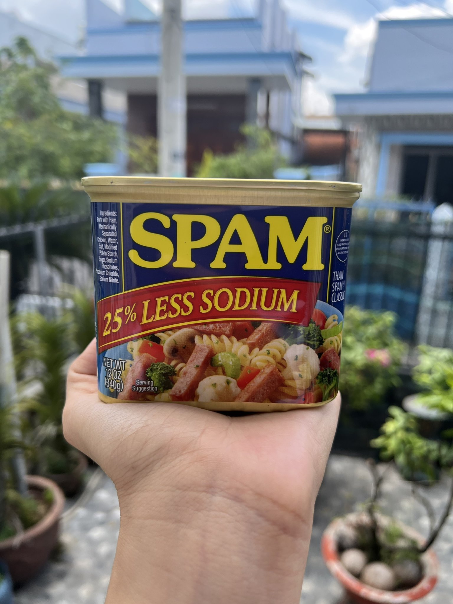 Thịt hộp SPAM của Mỹ 340g ( ít mặn) (Date 2025)