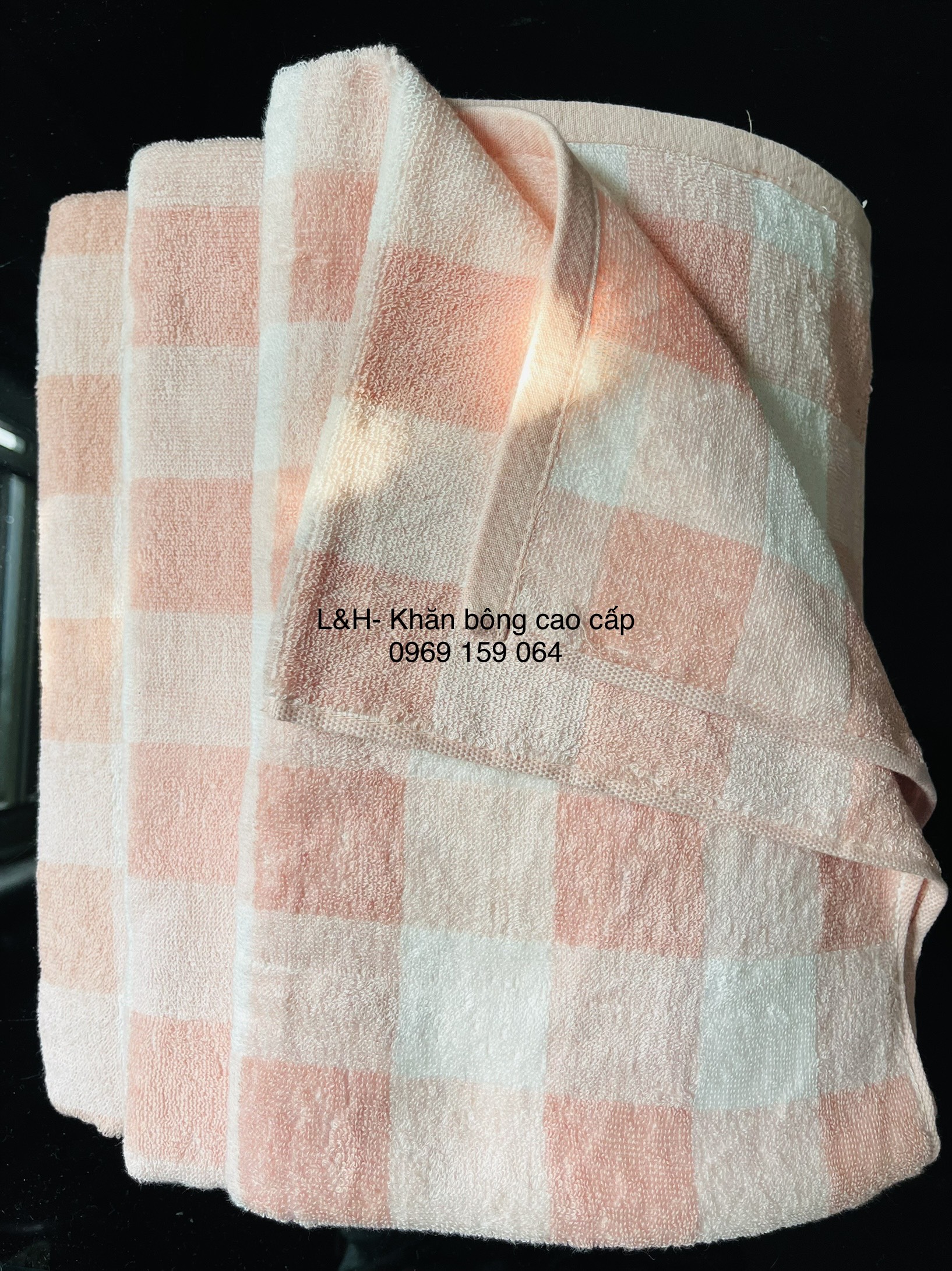 Khăn tắm Kẻ Nhật Muji, KT 70x140cm