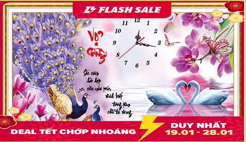Tranh đính đá cao cấp Venus Đồng Hồ Vợ Chồng -KT: 76x45Cm. Đá đa sắc cực kỳ đẹp sản xuất theo công nghệ Nhật Bản.- Keo tốt, độ bám dính chắc chắn độ bên trên 20 năm, đầy đủ dụng cụ kèm theo.