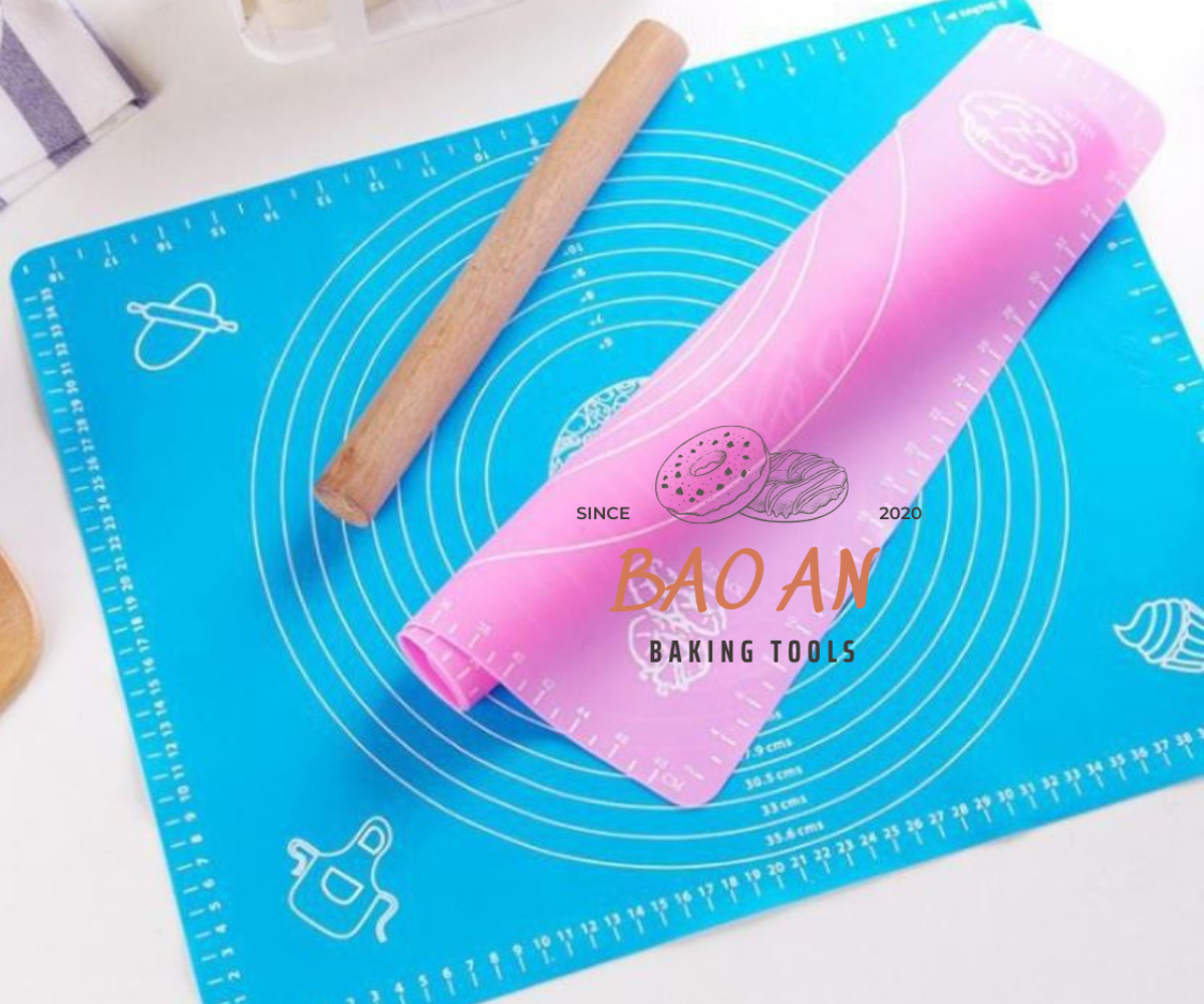 Thảm lăn bột silicon size 40cm x 50cm