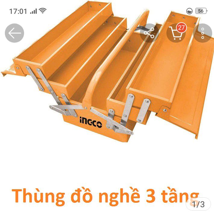 thùng đựng đồ nghề INGCO 3 dài 400mm