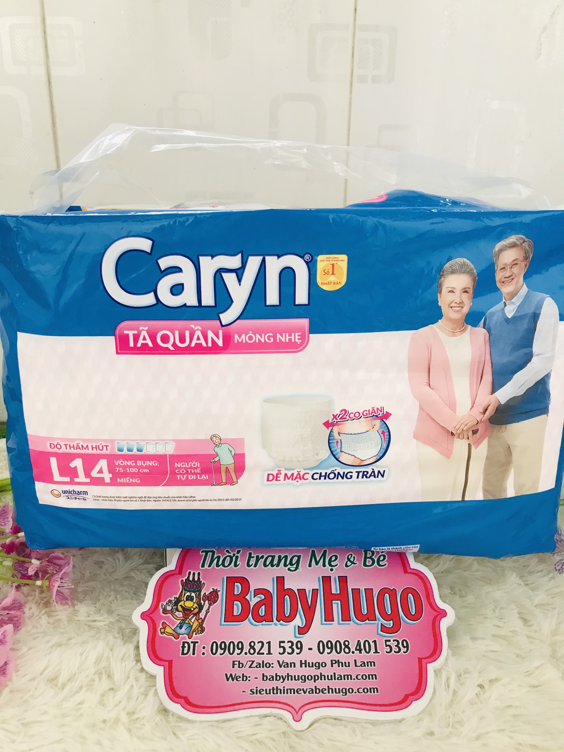 Tã Quần Người Lớn Caryn M16 / L14