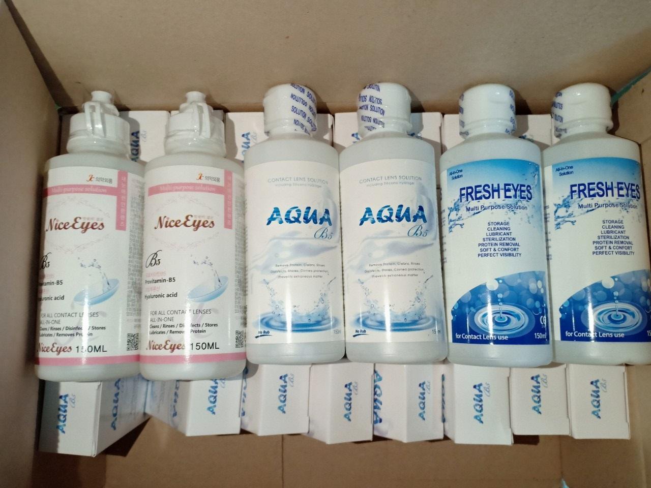 Contact lens solution Aqua 150ml ( 2 bottles )