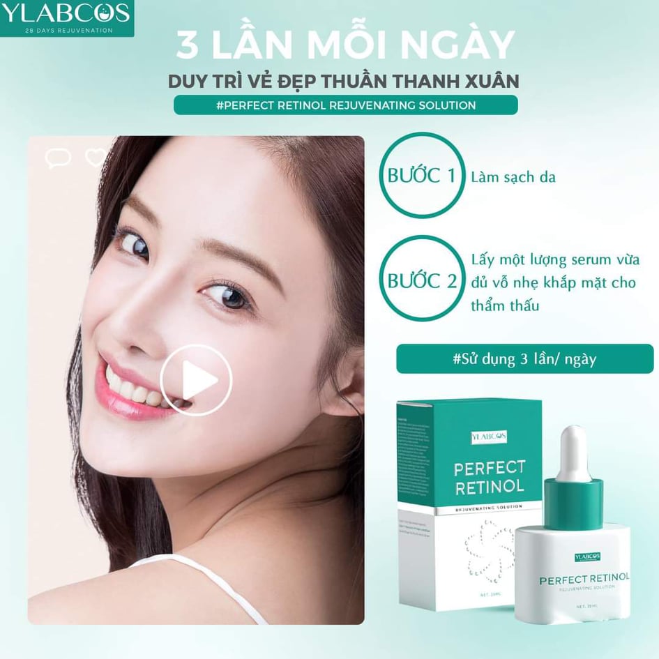 Serum tái tạo Retinol Dr Lacir - Perfect Retinol nội mô DrLacir Ylabcos