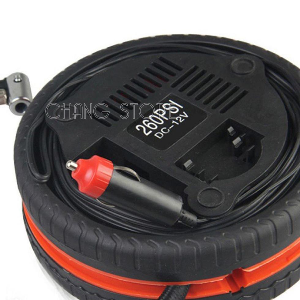 Máy bơm lốp xe hơi hình bánh xe 12V