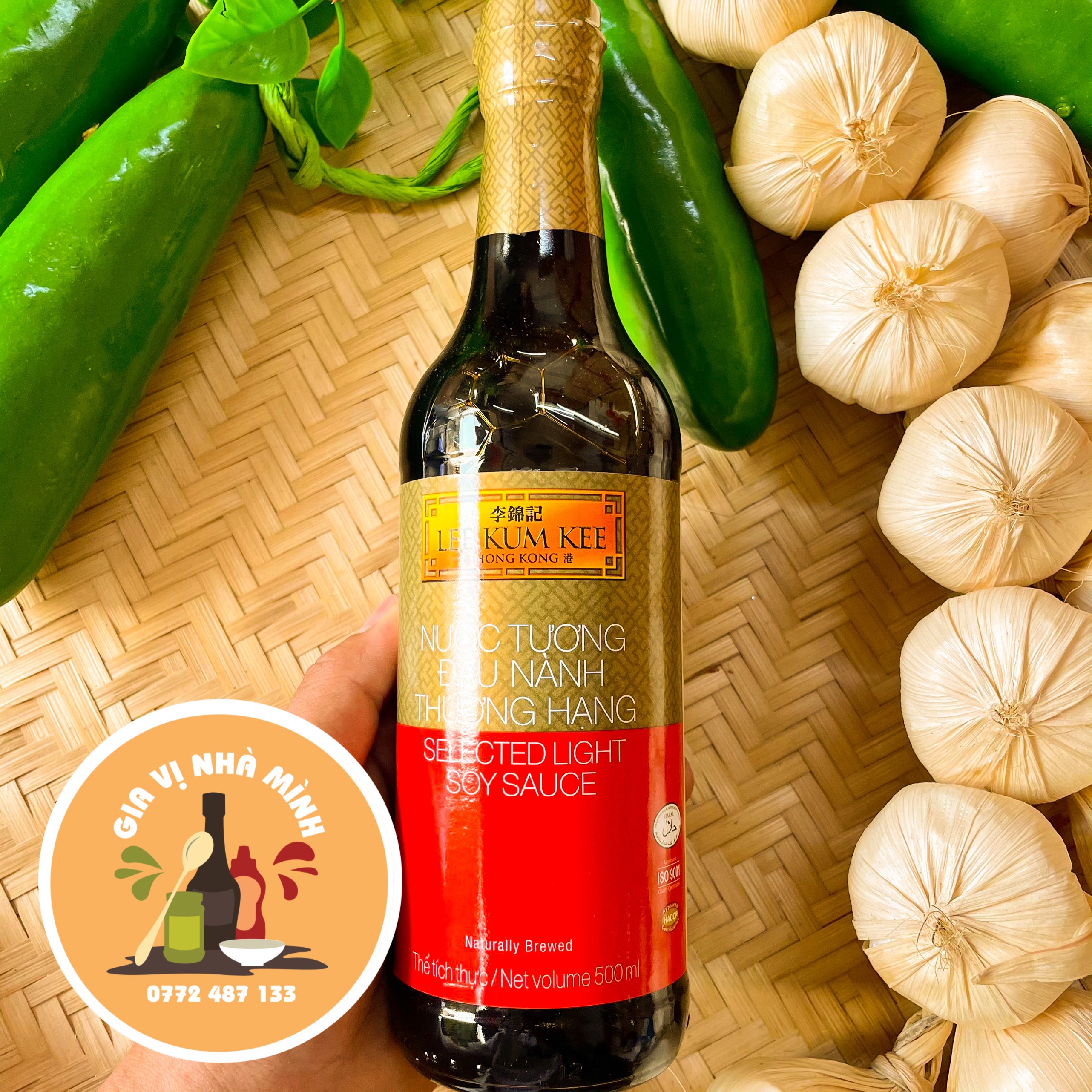 Nước tương đậu nành thượng hạng lee kum kee 500ml