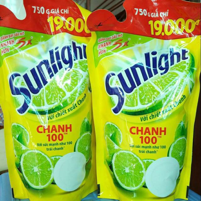 Nước rửa chén Sunlight Chanh túi 750ml
