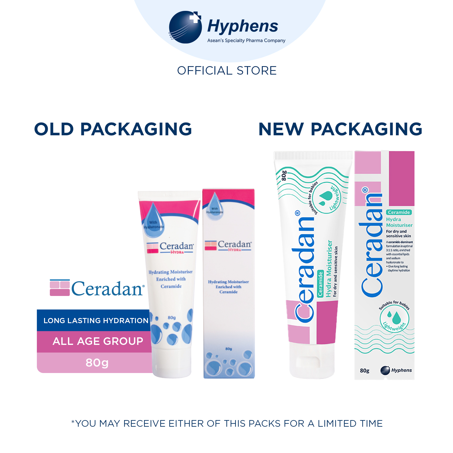 Kem dưỡng ẩm Ceradan Hydra 30g/ 80g (date 06/2028)