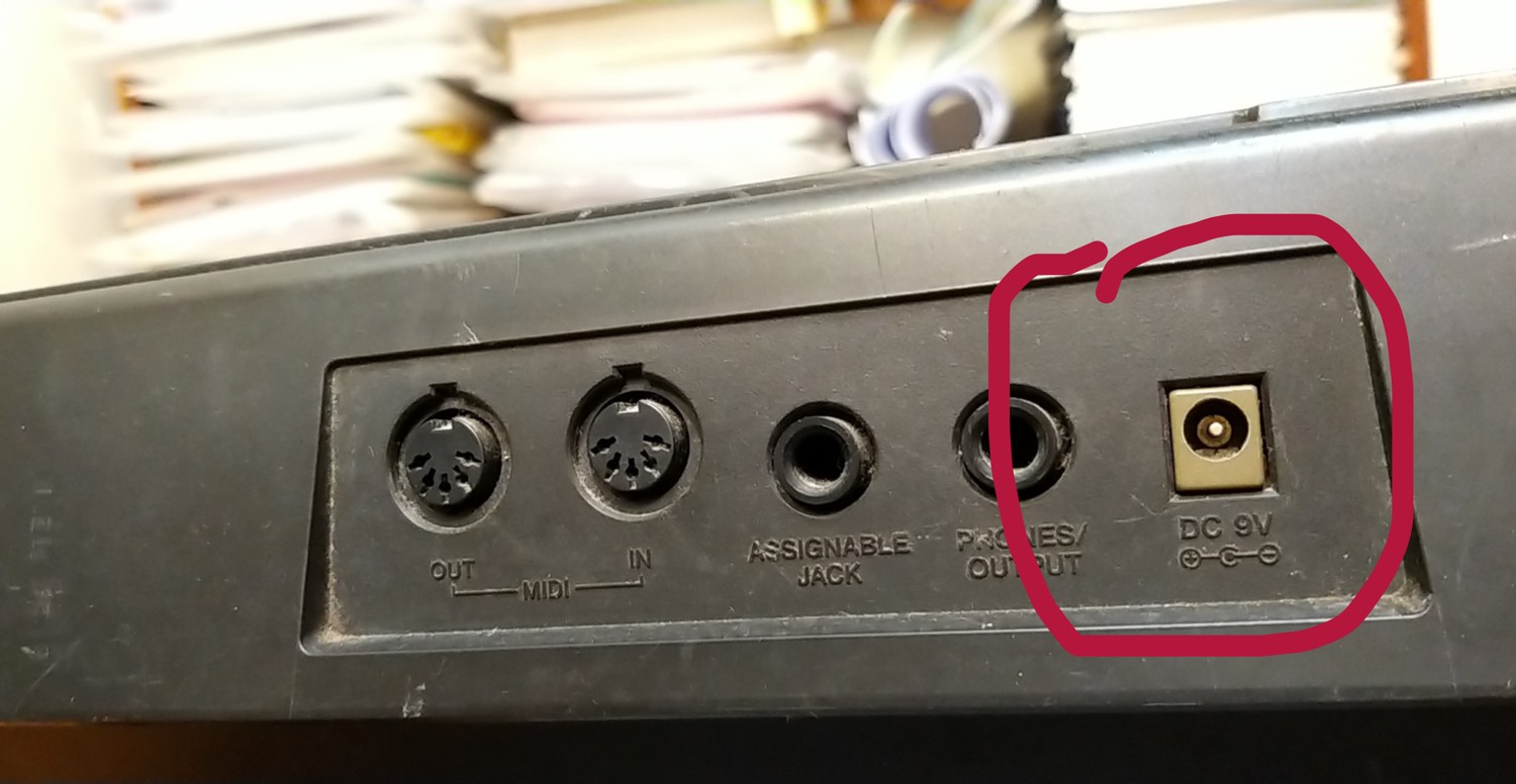 Adapter nguồn cho đàn casio CTK-660L 9V 850ma