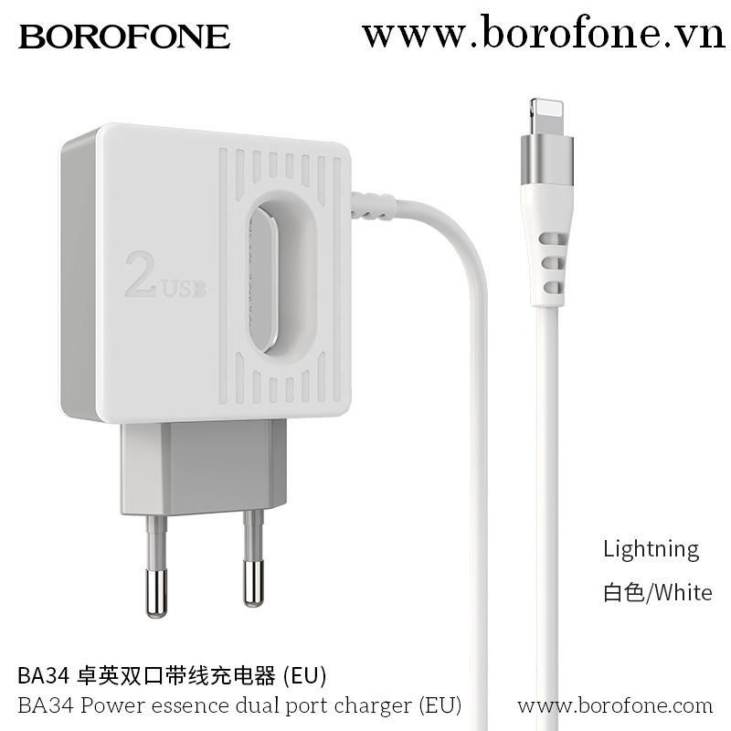 Bộ sạc hoco ba34 lightning/ androi/ typec