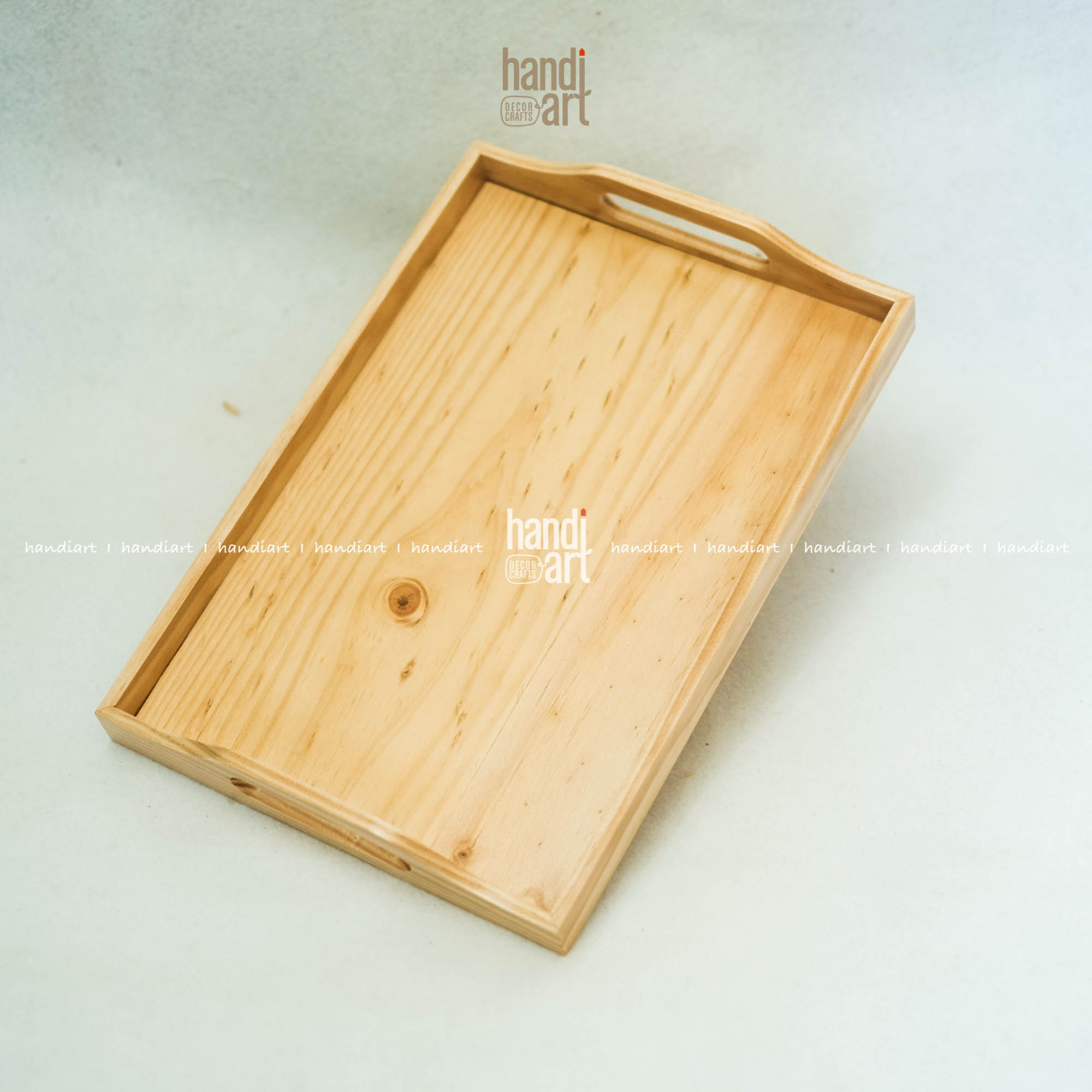 Khay gỗ tay nắm đựng đồ