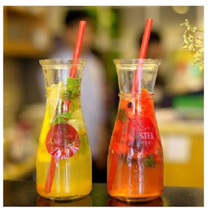 LY THỦY TINH EO UỐNG SINH TỐ 350ML