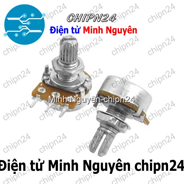 [3 cái] (F146) Biến trở Volume Đơn 5K Trục 15MM WH148 (B502 502 Trục dài 15mm 3 chân) - HH000147