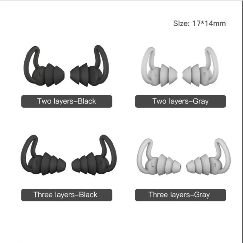 XAVIE Comfortable Enjoy sleep Quiet Tapered Shape Soft Silicone Ear Plugs Ear Protector Protective Earplugs Noise reduction Earplugs