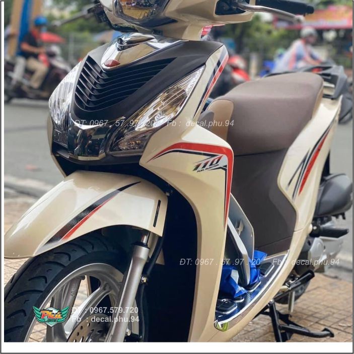 Tem rời Vision Chỉ đỏ đen (B)