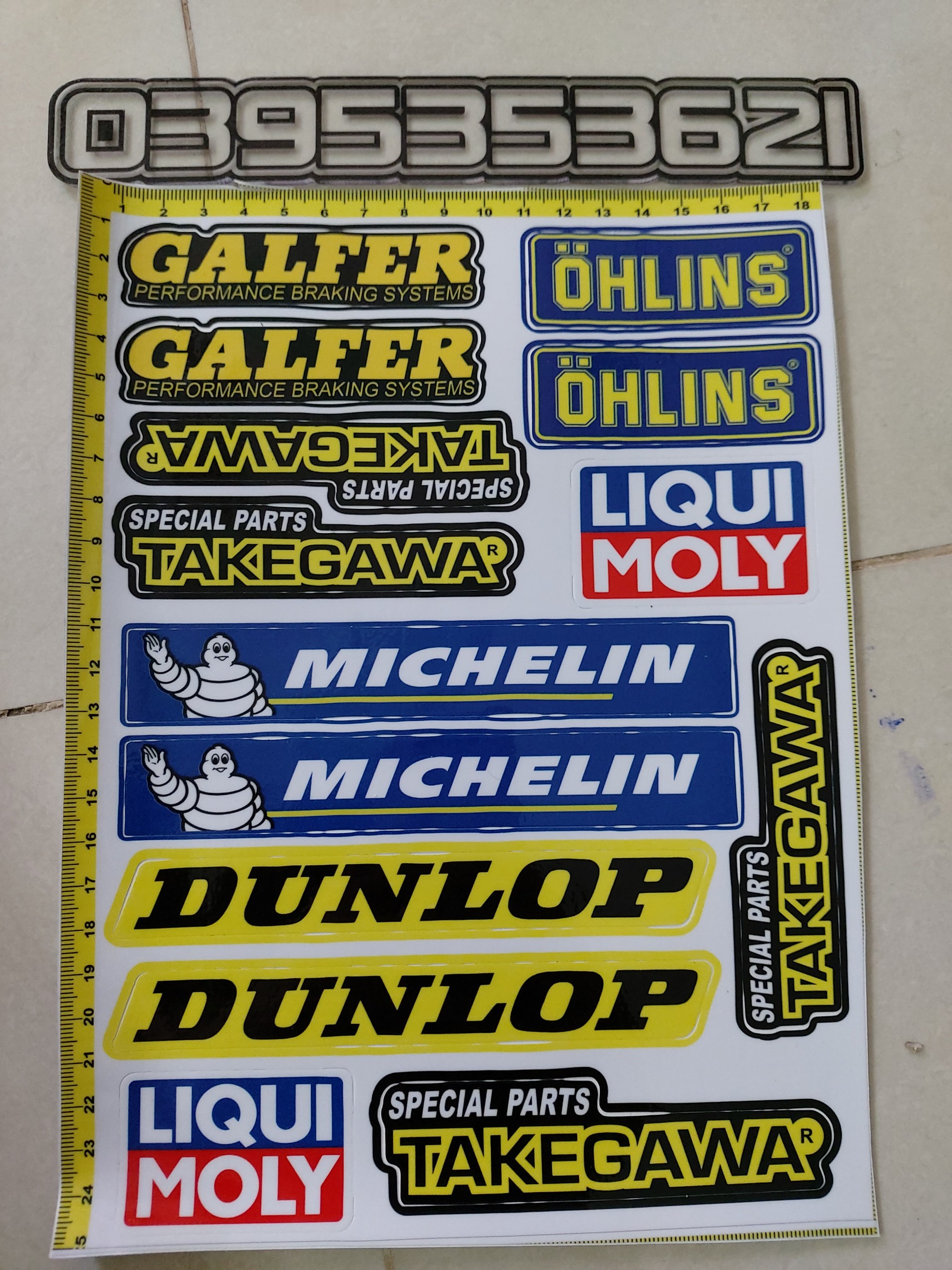 Logo phuộc ohlins michelin trọn bộ