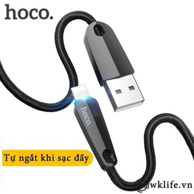 Cáp sạc điện thoại iphone Hoco U35 tự ngắt khi sạc đầy