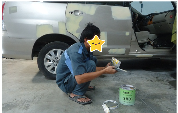 Bột bả trám 2 thành phần Yako 380 (thùng 4kg)