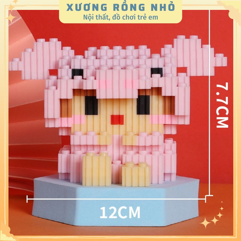 ,Mô hình lắp ráp 12 con giáp  3D mini