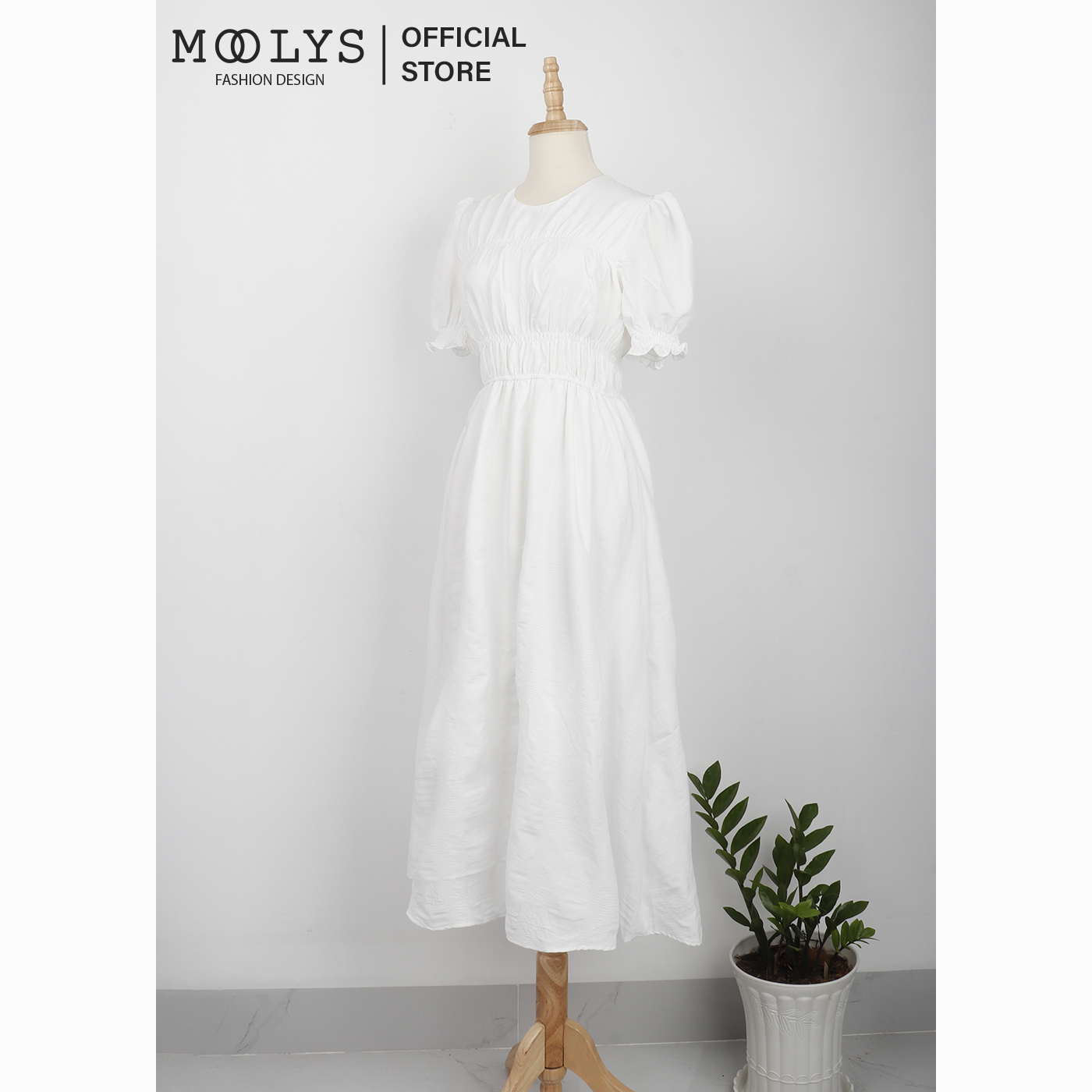 Đầm xoè dáng dài thiết kế đơn giản Moolys MD021