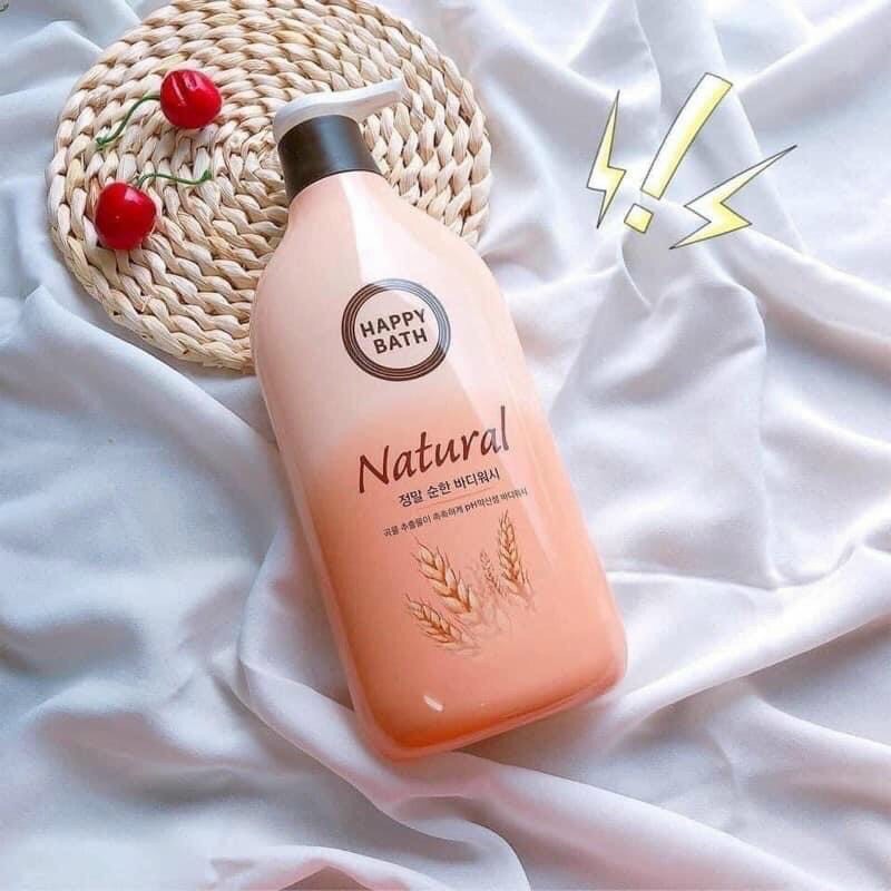 [HCM]SỮA TẮM LÚA MẠCH HAPPY BATH NATURAL CHÍNH HÃNG