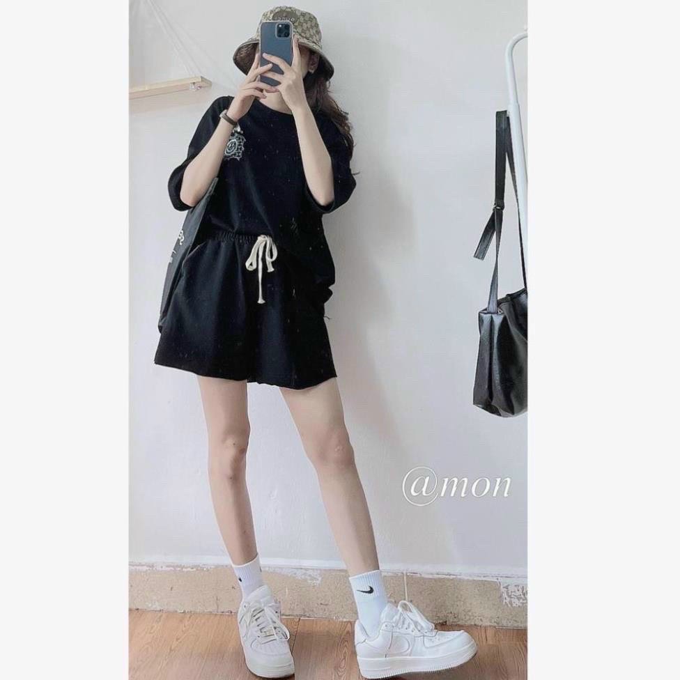 Quần Short Lửng Ống Rộng Cạp Cao Q2066