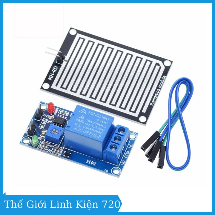 Module điều khiển relay bằng cảm biến mưa -5vdc