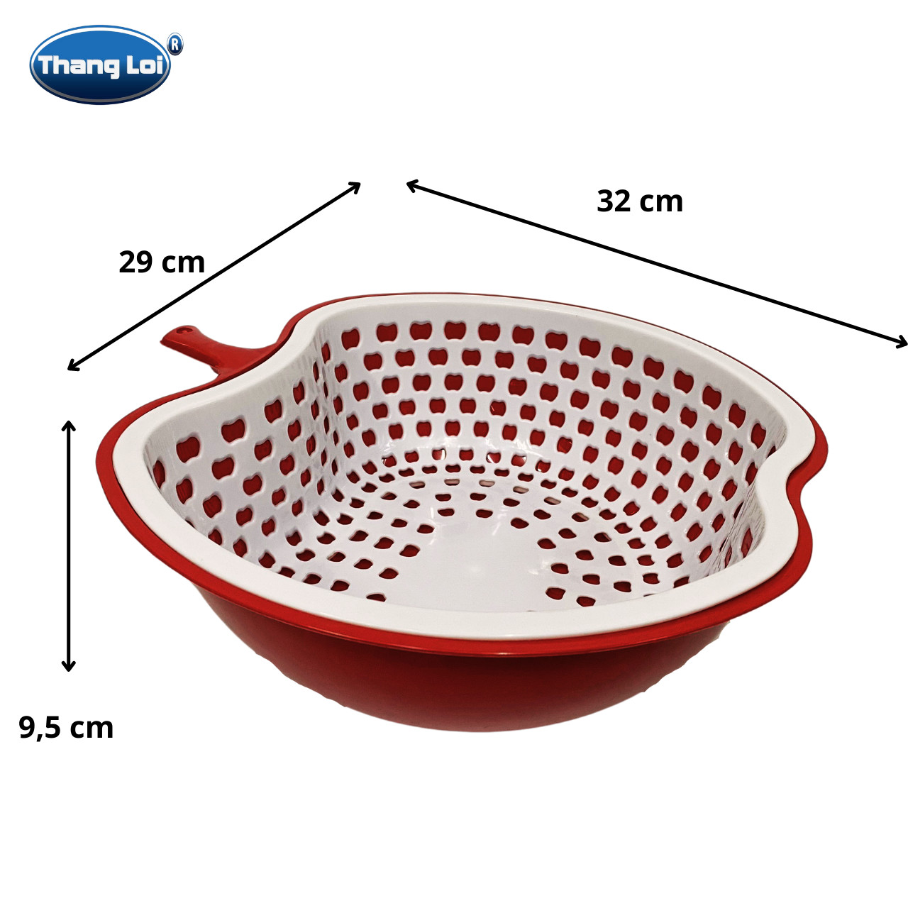 Thau rổ trái táo nhựa Thắng Lợi