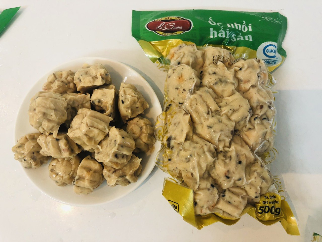 Ốc nhồi hải sản siêu ngon, 500g