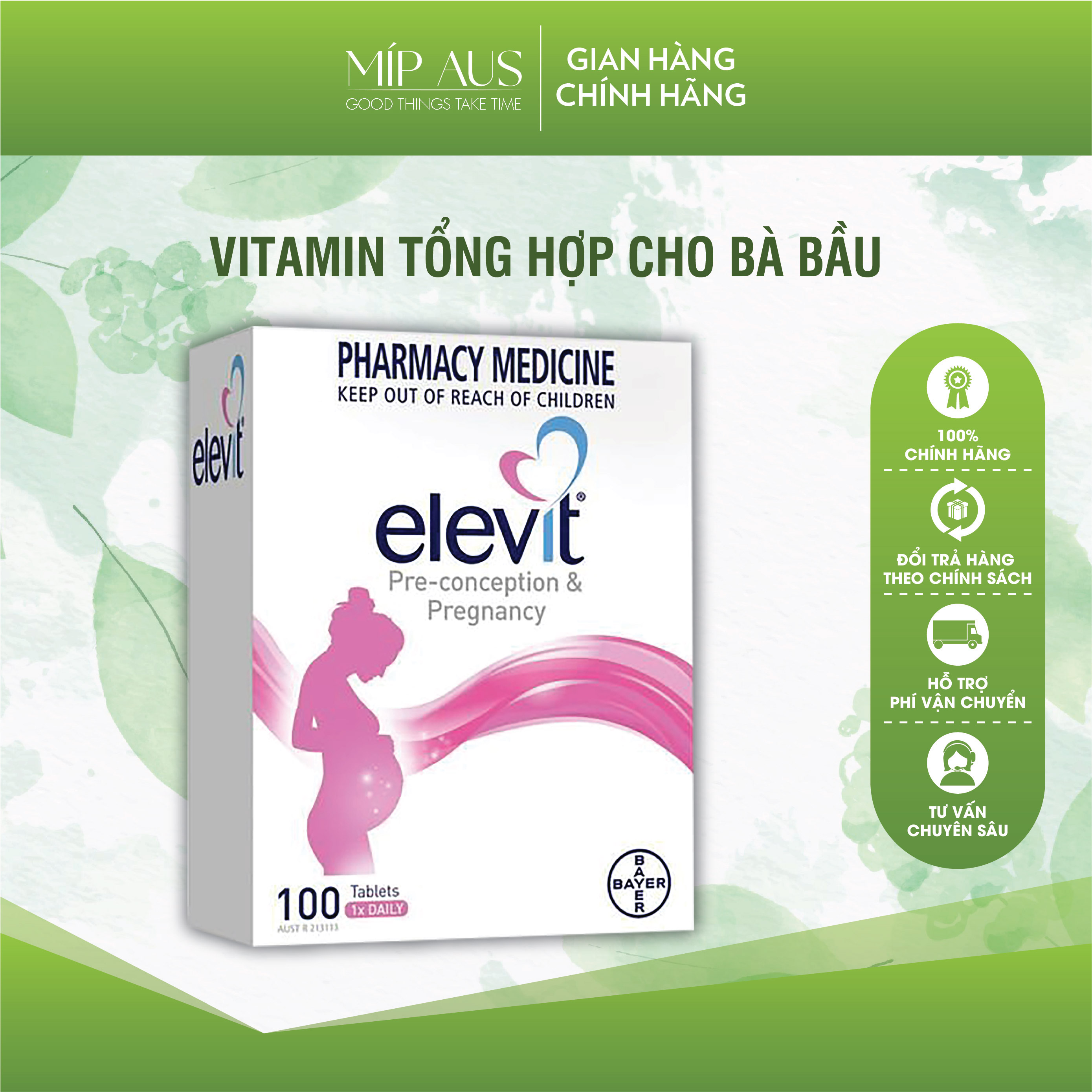Vitamin Tổng Hợp Cho Bà Bầu Elevit