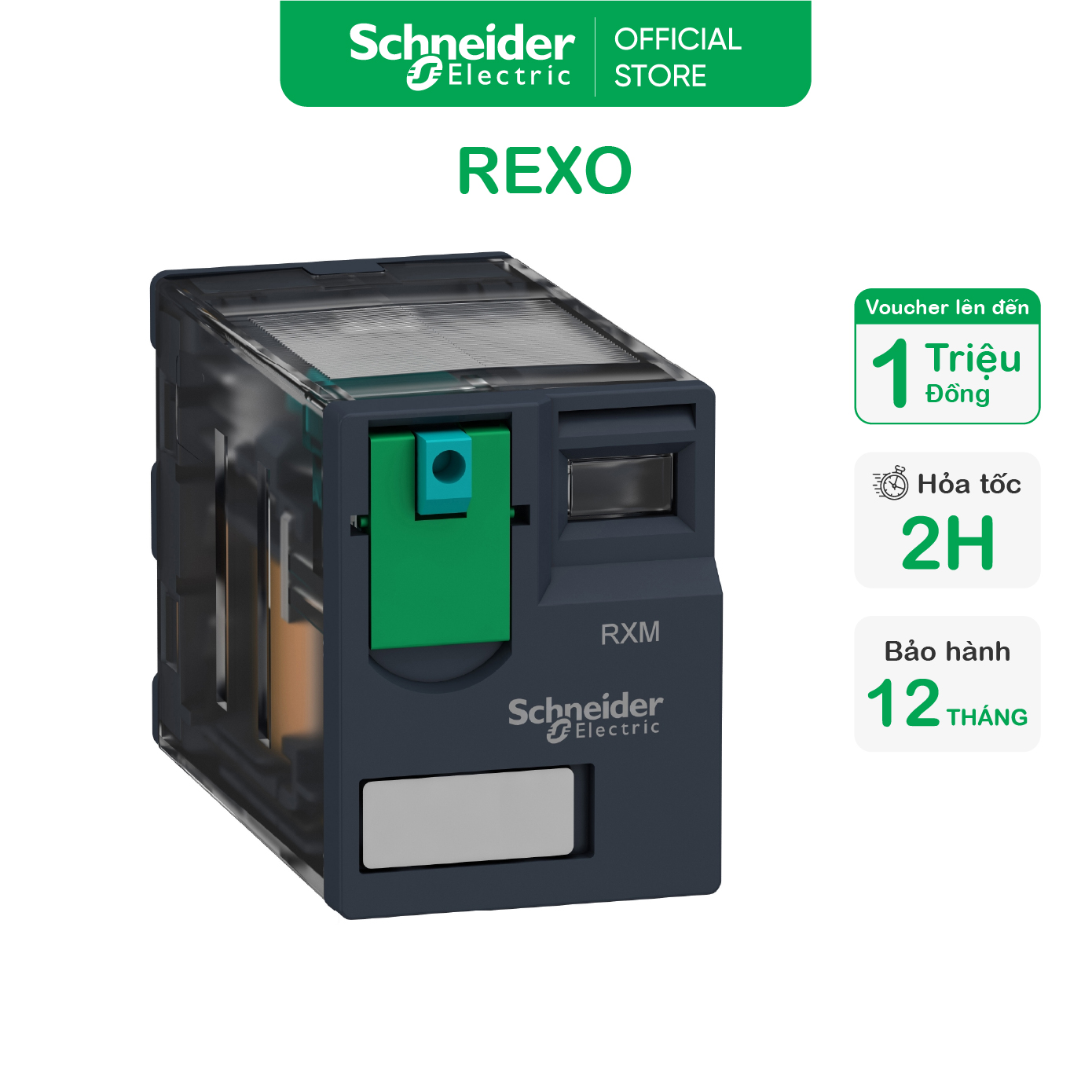 Rơ le trung gian - 24vdc - 6a - ip40 - 14 chân - schneider electric - rxm4ab1bd rxm4ab2bd