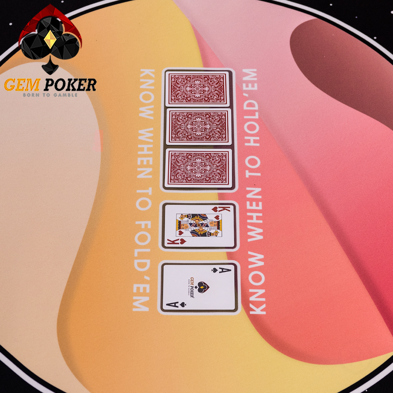 THẢM TRÒN POKER TEXAS GEM GALAXY CAO CẤP