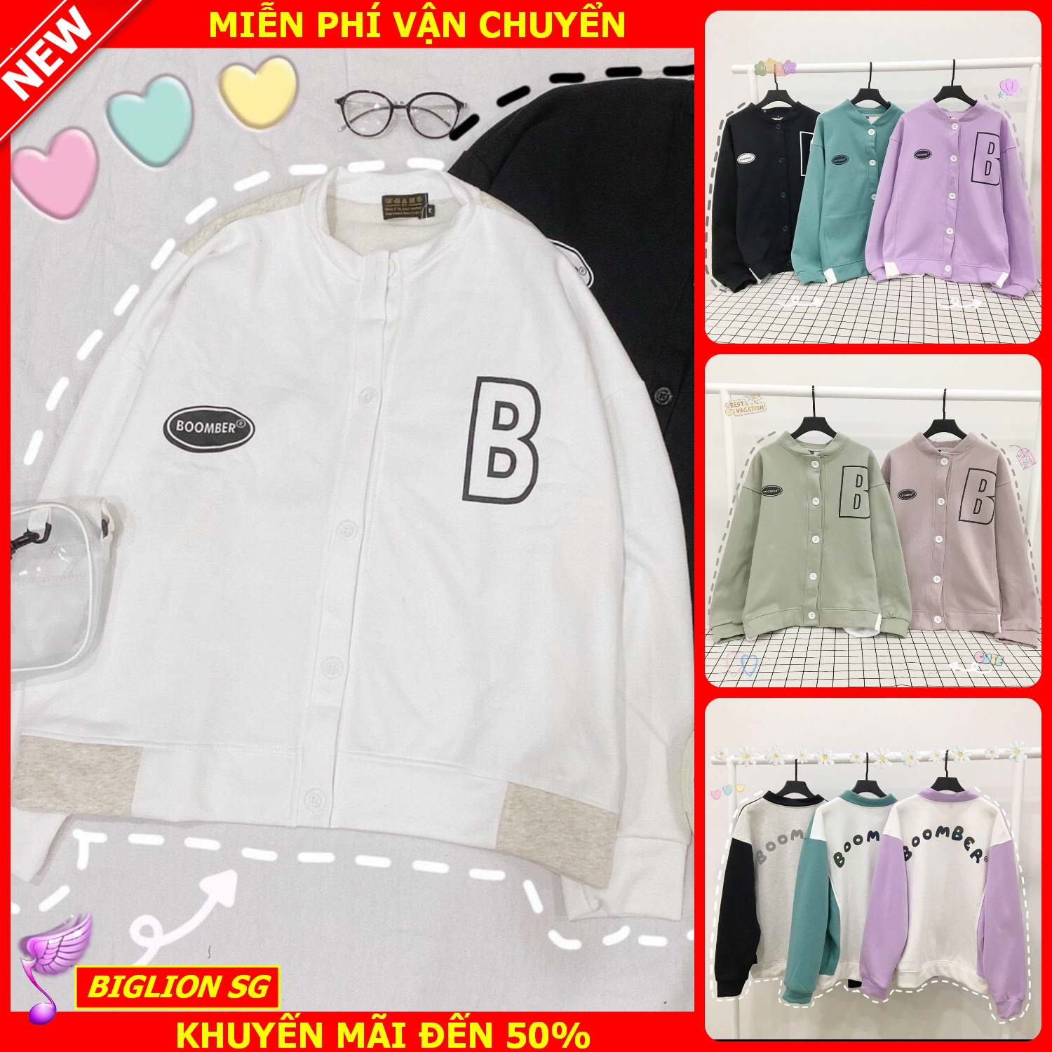 Áo khoác nỉ bông cardigan nam nữ from rộng ,Áo khoác hoodie kiểu cardigan nút cài cực chất mẫu mới