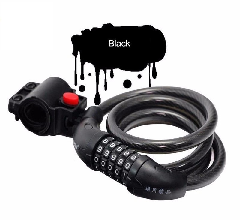High Quality 5-Digit Bicycle Chain Lock with Changeable Code 1.2m