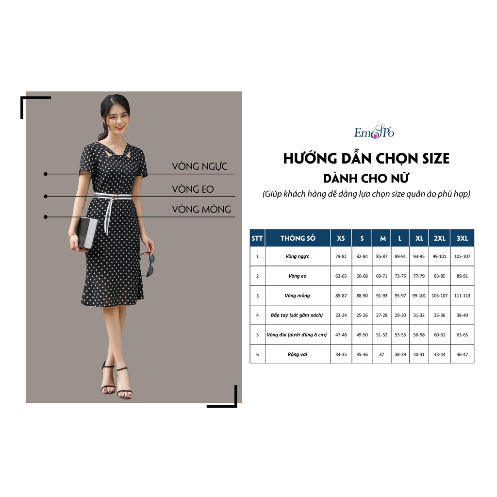 Áo Sơ Mi Sát Nách, Cổ Tim, Đai Eo Rời Emspo Sms2609